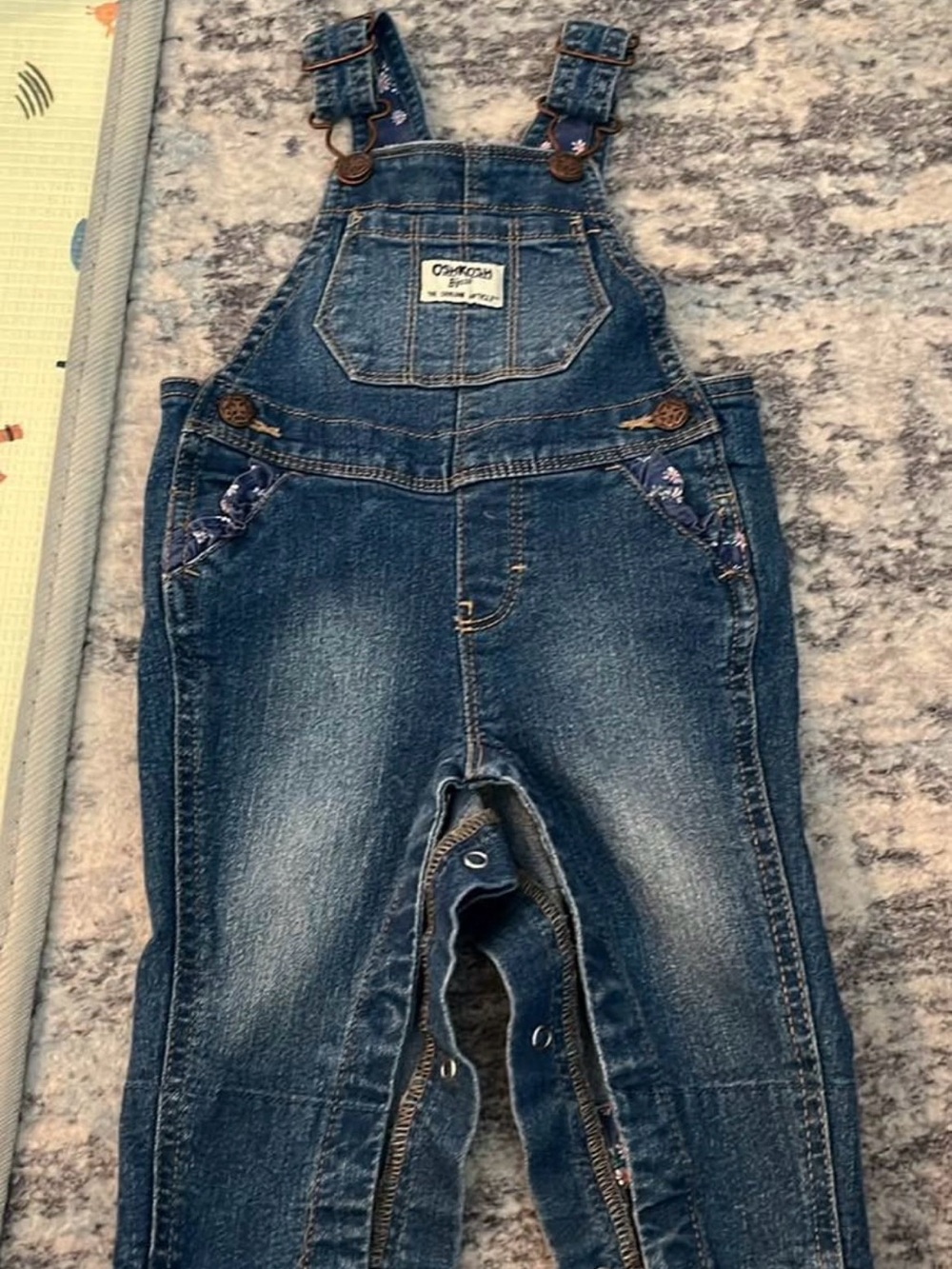 OshKosh B'gosh Dark Blue Denim Kids Overalls